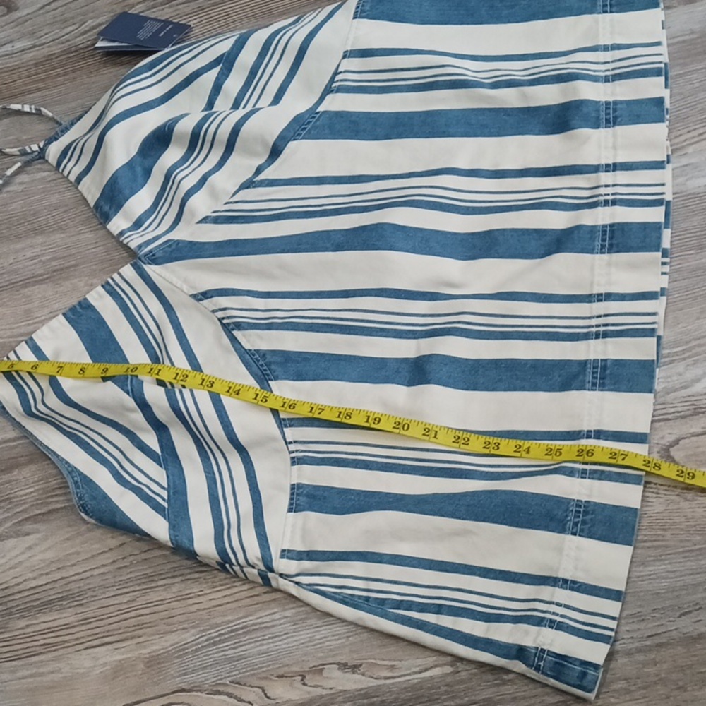 Universal Thread Denim Tank Top Striped Blue and White Women's Size XXL - Picture 6 of 12